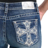Grace in L.A. Womens Crosses Bootcut Jeans