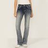 Grace in L.A. Womens Embroidered Bootcut Jeans