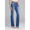 Grace in L.A. Womens Aztec 3D Mid-Rise Bootcut Jeans Medium Wash - EB62031