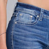Grace in L.A. Womens Aztec 3D Mid-Rise Bootcut Jeans Medium Wash - EB62031