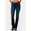 Grace in L.A. Womens Embroidery Mid-Rise Bootcut Jeans Medium Wash - EB9665