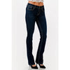 Grace in L.A. Womens Embroidery Mid-Rise Bootcut Jeans Medium Wash - EB9665