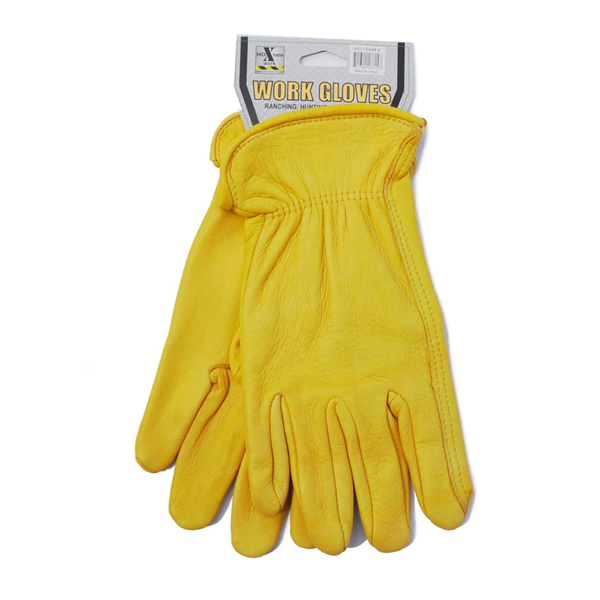 HDX Tan Deerskin Leather Gloves | Yellow Color | Shop Now