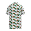 HHooey Mens "The Drive" Polo Shirt White /Green Cowboy Golf Course - HP2602WHGR