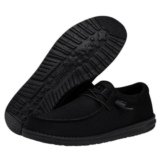 Hey Dude Mens Wally Funk Mono Shoes Shade Black Color display picture 1