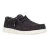 Hey Dude Mens Wally Stretch Sox Shoes Black/White - 41898-066
