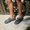 Hey Dude Mens Wally Stretch Sox Shoes Granite Grey/Black- 41898-1U4