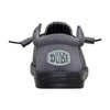 Hey Dude Mens Wally Stretch Sox Shoes Granite Grey/Black- 41898-1U4