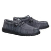 Hey Dude Mens Wally Stretch Sox Shoes Granite Grey/Black- 41898-1U4