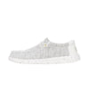 Hey Dude Mens Wally Stretch Sox Shoes Storm White - 41898-1UO