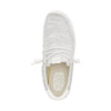 Hey Dude Mens Wally Stretch Sox Shoes Storm White - 41898-1UO