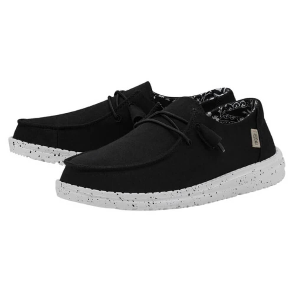 Hey Dude Womens Wendy Basic Shoes Black Odyssey - 40053-0YF
