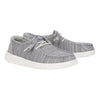 Hey Dude Womens Wendy Stretch Sox Shoes Light Grey - 41878-007
