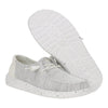 Hey Dude Womens Wendy Stretch Sox Shoes Stone White - 41878-1KA