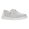 Hey Dude Womens Wendy Stretch Sox Shoes Stone White - 41878-1KA