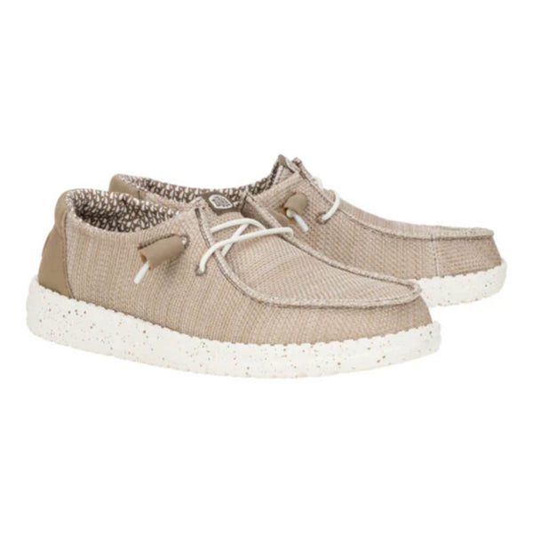 Hey Dude Womens Wendy Stretch Sox Shoes Walnut Brown