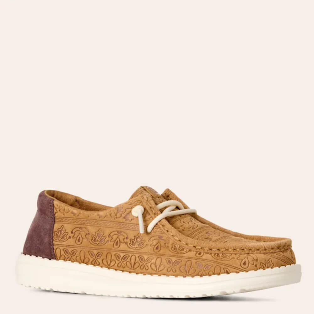 Hey Dude Womens Wendy Teton Shoes Brown/Tan - 45728-255