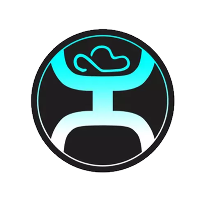 Hooey 2.0 Turquoise Ombre Sticker - ST1001TQ-01