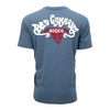 Hooey Bad Company Rodeo Mens Graphic T-Shirt Denim Color - HT1832DE