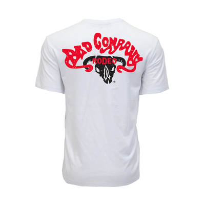 Hooey Bad Company Rodeo Mens Graphic T-Shirt White