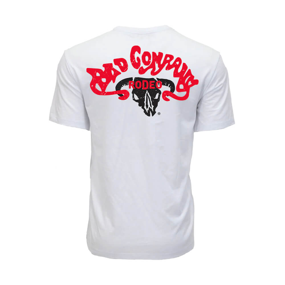 Hooey Bad Company Rodeo Mens Graphic T-Shirt White - HT1832WH