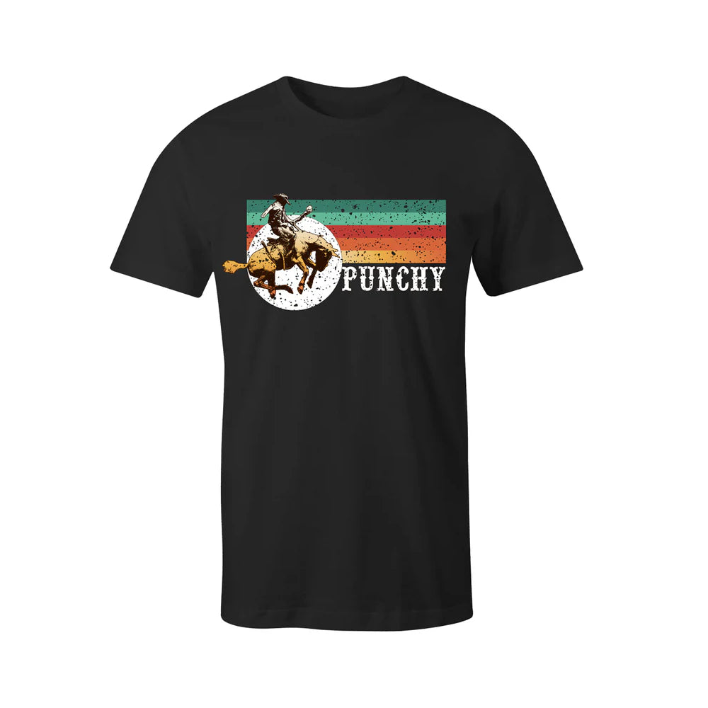 Hooey Boys "Punchy" Black w/Serape T-Shirt - PT1646BK-Y