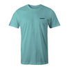 Hooey Boys "Zenith" Cream/Black Logo T-Shirt Turquoise - HT1682TQ-Y