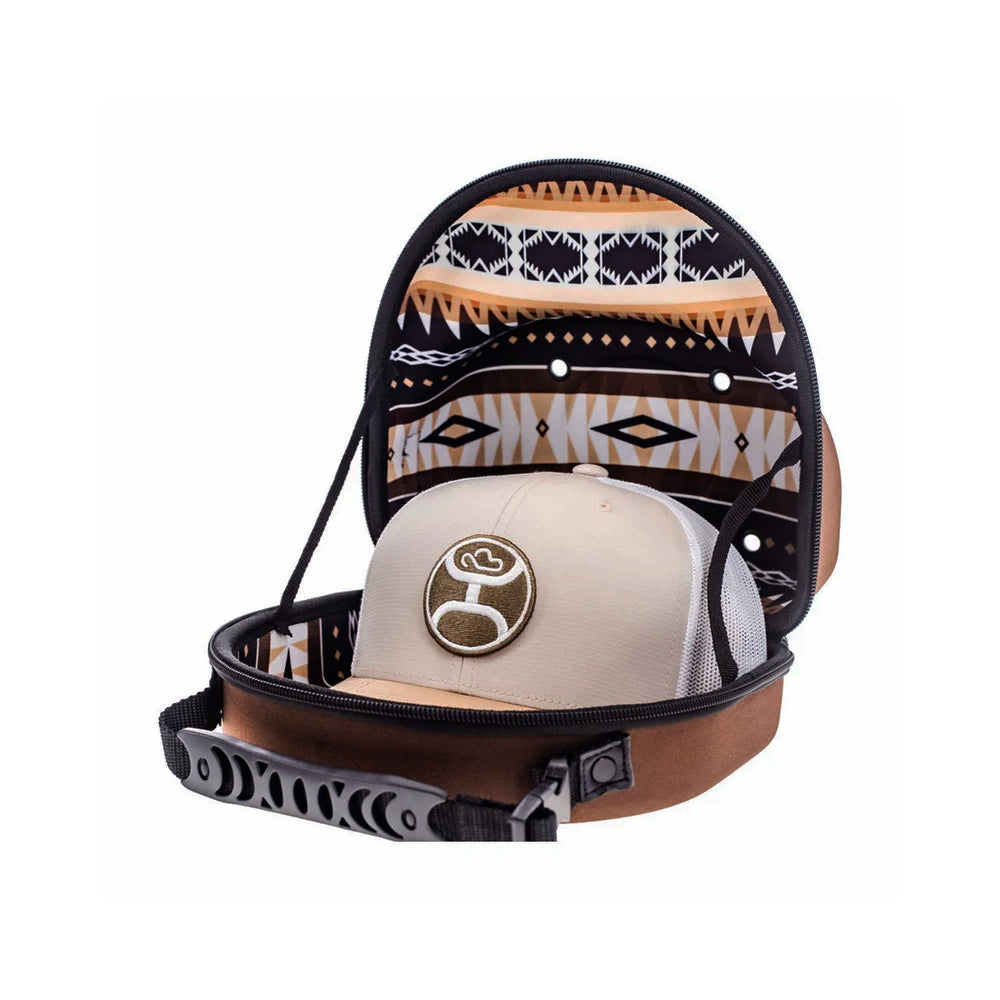 Hooey Brown/Aztec interior Cap Carrier