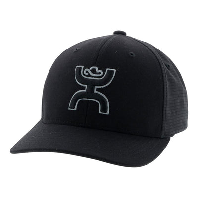 Hooey Flexfit "Ash" Black Cap