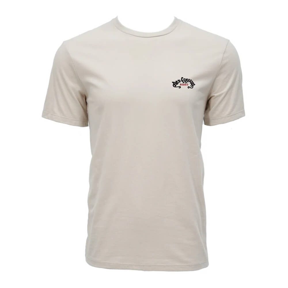 Hooey Mens Bad Company Rodeo Cream w/Red Logo T-Shirt - HT1831CR