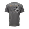 Hooey Mens "Briggs" T-Shirt Grey w/White - HT1910GY
