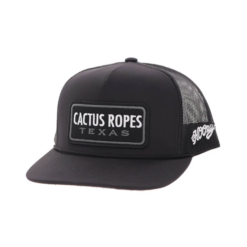 Hooey Mens "CR125" Cactus Ropes Cap Black/White - CR125
