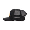 Hooey Mens "Cavvy" Punchy Cap Black w/Leather Patch - 5035T-BK