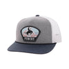 Hooey Mens "Cavvy" Punchy Cap Grey/White - 5035T-GYWH