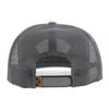 Hooey Mens "Cavvy" Punchy Cap Grey w/Leather Patch - 5032T-GY
