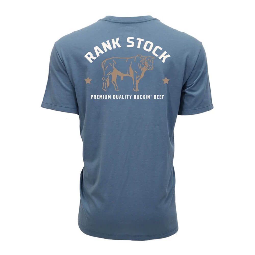 Hooey Mens "Charbray" T-Shirt Dark Denim - HT1784DE