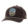 Hooey Mens Cheyenne 5-Panel Trucker Cap Brown - 2647T-BR
