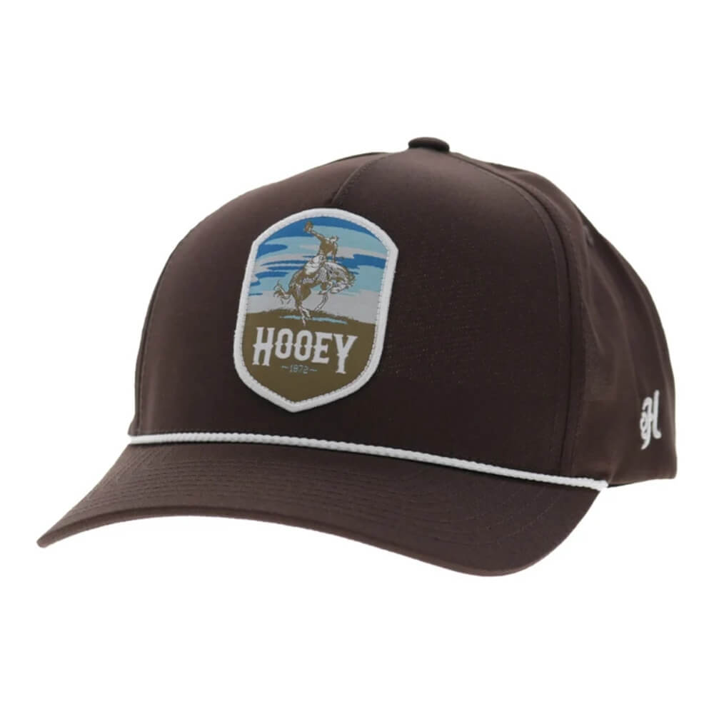 Hooey Mens Cheyenne 5-Panel Trucker Cap Brown - 2647T-BR
