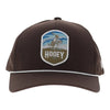 Hooey Mens Cheyenne 5-Panel Trucker Cap Brown - 2647T-BR