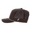 Hooey Mens Cheyenne 5-Panel Trucker Cap Brown - 2647T-BR