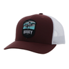 Hooey Mens "Cheyenne" Maroon/White Cap - 2344T-MAWH
