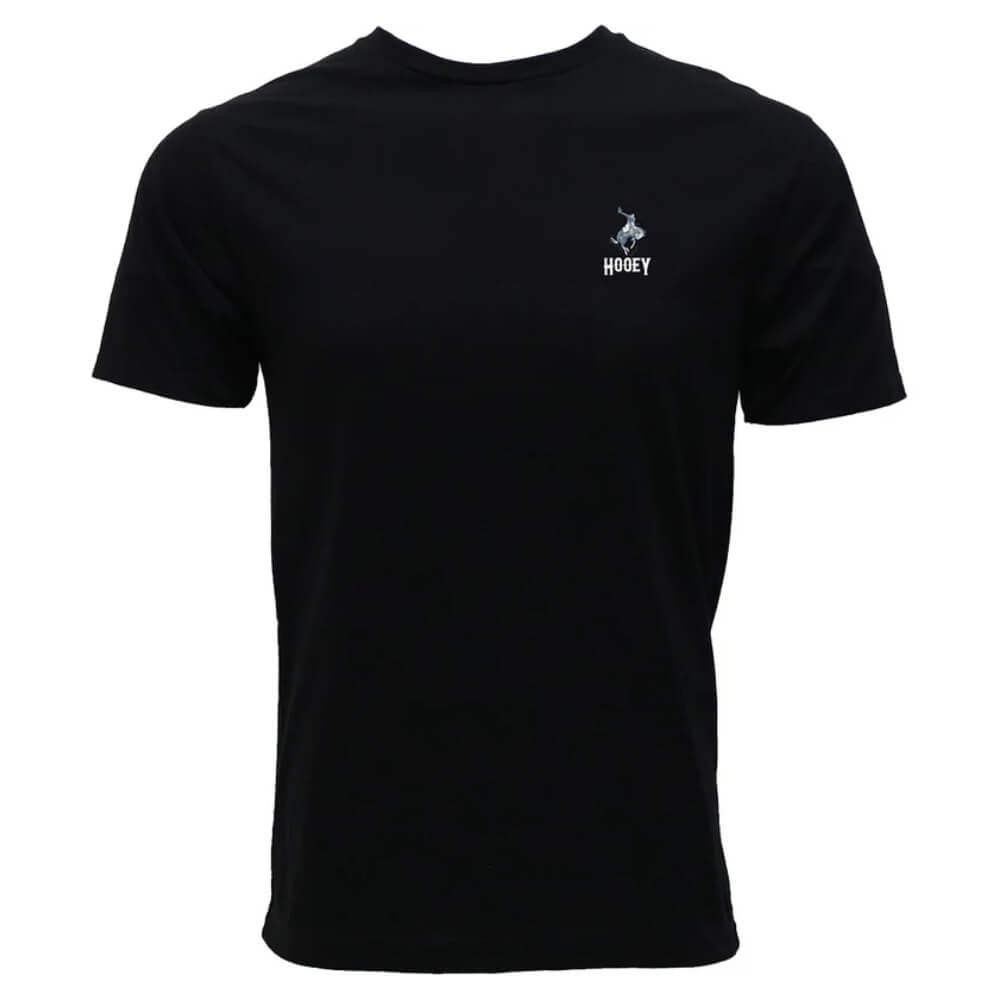 Hooey Mens "Cheyenne" T-Shirt Black - HT1688BK