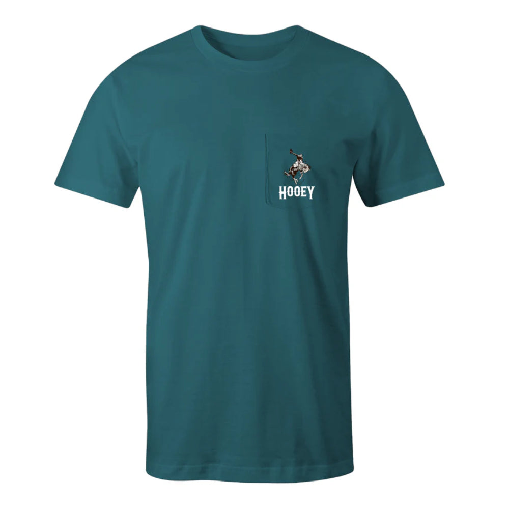 Hooey Mens "Cheyenne" Teal Pocket T-Shirt