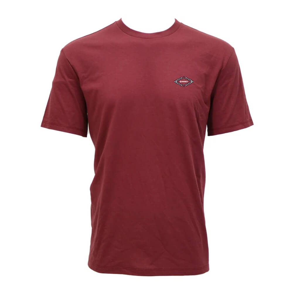 Hooey Mens "Eldorado" T-Shirt Burgundy - HT1887BU