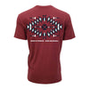 Hooey Mens "Eldorado" T-Shirt Burgundy - HT1887BU