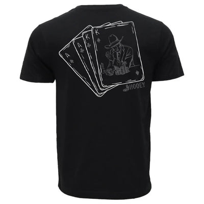 Hooey Mens "Gambler" T-Shirt Black - HT1912BK