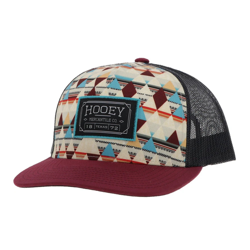 Hooey Mens "Horizon" Cream Pattern Cap - 2402T-CRCH