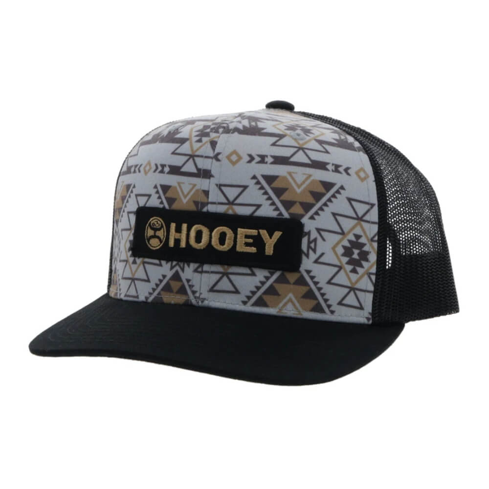 Hooey Mens "Lock-Up" Grey/Black Cap - 2313T-GYBK