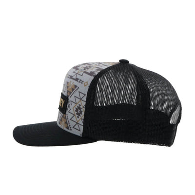 Hooey Mens "Lock-Up" Grey/Black Cap - 2313T-GYBK