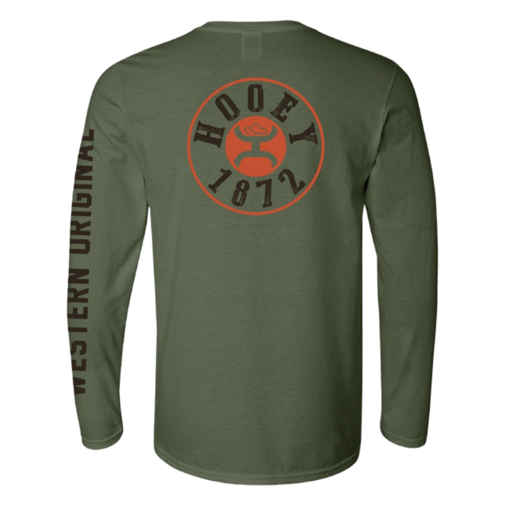 Mens West Hooey Cirlce Long Sleeve T-Shirt